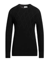 BECOME BECOME MAN SWEATER BLACK SIZE 44 POLYESTER, POLYURETHANE