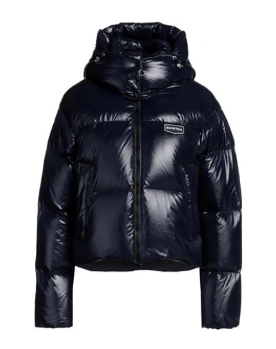 Duvetica Woman Down Jacket Black Size 8 Polyamide In Blue