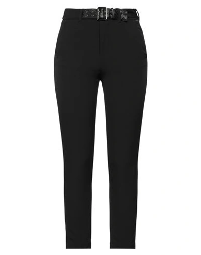 Liu •jo Woman Pants Black Size 8 Polyester, Elastane, Polyurethane Resin