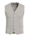 Avignon Man Tailored Vest Beige Size M Merino Wool, Acrylic