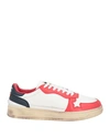 Atlantic Stars Man Sneakers White Size 9 Soft Leather In White
