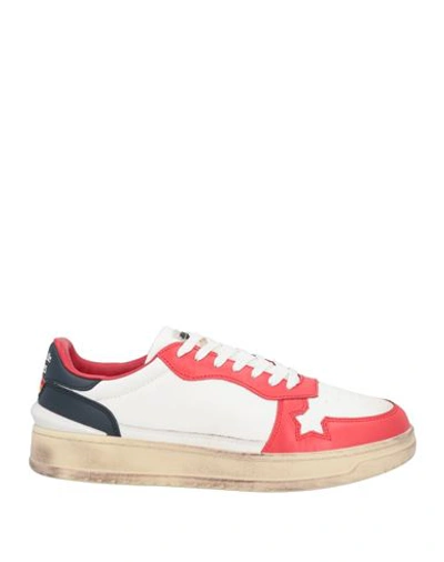 Atlantic Stars Man Sneakers White Size 9 Soft Leather