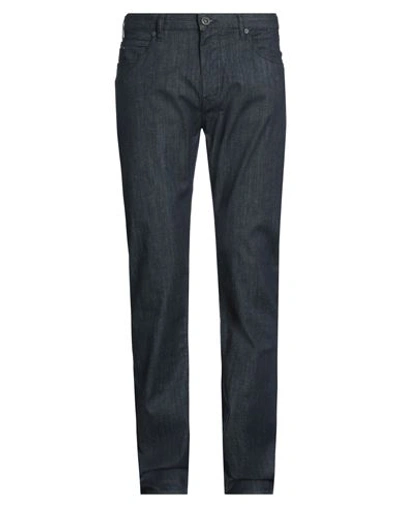 Emporio Armani Man Jeans Blue Size 30w-34l Cotton, Elastomultiester, Elastane
