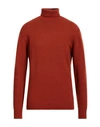 Avignon Man Turtleneck Brick Red Size 3xl Wool, Viscose, Acrylic, Polyester, Nylon