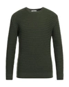 At.p.co At. P.co Man Sweater Dark Green Size M Merino Wool