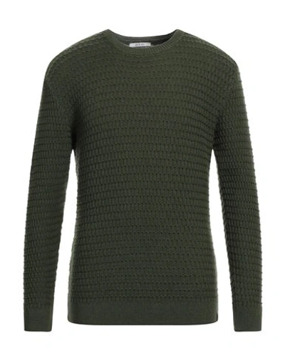 At.p.co At. P.co Man Sweater Dark Green Size M Merino Wool