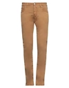 Jacob Cohёn Man Pants Camel Size 29 Cotton, Elastane In Beige