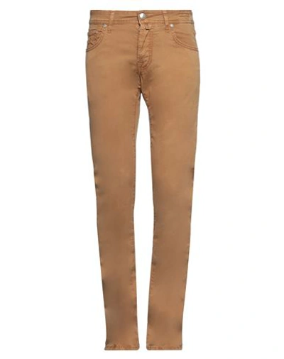 Jacob Cohёn Man Pants Camel Size 29 Cotton, Elastane In Beige