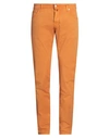 Jacob Cohёn Man Pants Orange Size 36 Cotton, Elastane