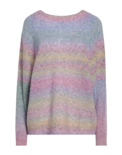 Stefanel Woman Sweater Light Purple Size M Alpaca Wool, Merino Wool, Polyamide