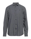 Armani Exchange Man Shirt Midnight Blue Size S Cotton, Lyocell