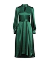 CLOSET CLOSET WOMAN MIDI DRESS GREEN SIZE 10 RECYCLED POLYESTER, POLYESTER