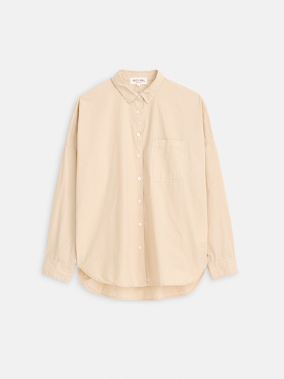 Alex Mill Jo Shirt In Paper Poplin In Almond Milk