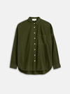 Alex Mill Jo Shirt In Paper Poplin In Pine Needle