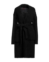 STEFANEL STEFANEL WOMAN CARDIGAN BLACK SIZE L ACRYLIC, ALPACA WOOL, WOOL