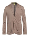 Twenty-one Man Suit Jacket Dove Grey Size 42 Cotton In Grey