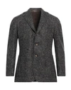 Stile Latino Man Blazer Charcoal Size 42 Alpaca Wool, Polyamide In Grey