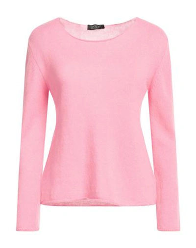 Aragona Woman Sweater Pink Size 8 Cashmere, Polyamide