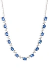 Meira T Sapphire & Diamond Necklace In White