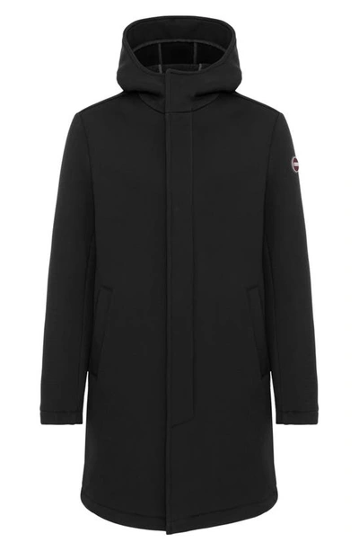 Colmar Hooded Zip-up Coat In Black