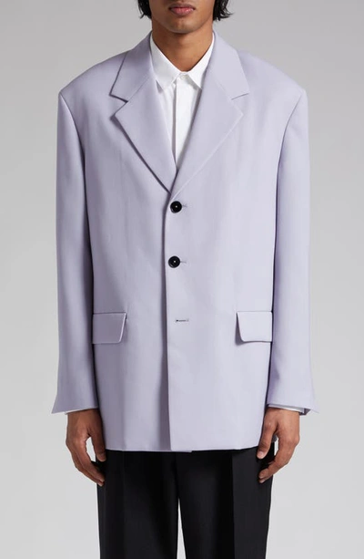 Jil Sander Purple Single-breasted Blazer In Aster