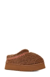 Ugg Tazz Shearling Braided Flatform Slippers In Braun