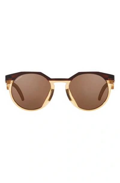 Oakley Hstn 52mm Irregular Sunglasses In Amber Brown