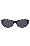 Nike Unisex Nv07 Sunglasses In Black/ Dark Grey