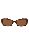 Nike Epic Breeze 135mm Rectangular Sunglasses In Brown