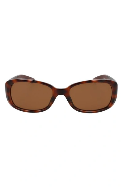 Nike Epic Breeze 135mm Rectangular Sunglasses In Brown