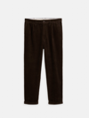 Alex Mill Standard Pleated Pant In Corduroy In Chocolate