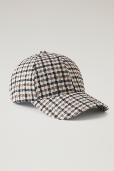 Woolrich Men Cream Check Size One