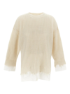 MM6 MAISON MARGIELA SHIRT INSERTS KNIT SWEATER