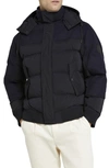 TED BAKER VENTRY PUFFER BOMBER JACKET WITH REMOVABLE HOOD