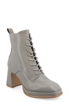 Shop Journee Collection Kalandi Bootie In Grey