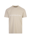 GIVENCHY GIVENCHY ARCHETYPE SLIM FIT T-SHIRT IN CLAY