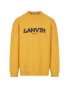 Lanvin Oversized Embroidered Curb Sweatshirt In Giallo