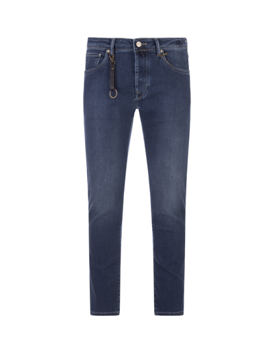 Incotex Low-rise Slim-fit Jeans In Blu