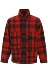 Filson Mackinaw Wool Cruiser Jacket In Red Black Plaid (red)
