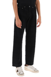 Golden Goose Journey Skate Distressed Jeans In Black (black)