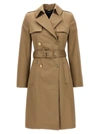 Versace Icons Belted Double-breasted Cotton-gabardine Trench Coat
