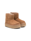 UGG CHESTNUT CLASSIC MINI BOOTS WITH PLATFORM