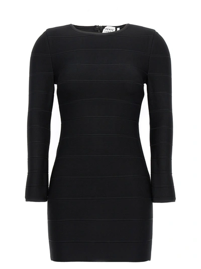 Herve Leger Icon Mini Sheath Dress In Black