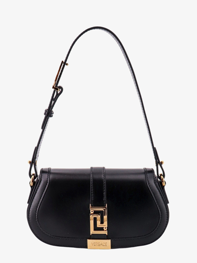 Versace Woman Greca Goddess Woman Black Shoulder Bags