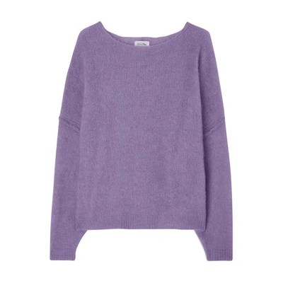 American Vintage Jumper Yanbay In Amethyst_melange