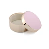 Addison Ross Ltd Pink & Gold Trinket Pot In Pink