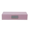 Addison Ross Ltd Pink Lacquer Box With Silver In Pink