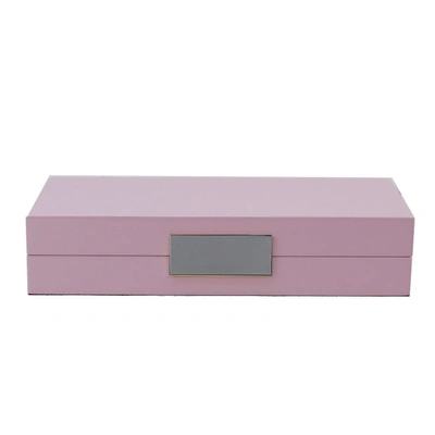 Addison Ross Ltd Pink Lacquer Box With Silver