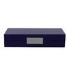 Addison Ross Ltd Navy Lacquer Box With Silver