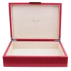 Addison Ross Ltd Large Pink Shagreen Lacquer Box With Silver In Pink